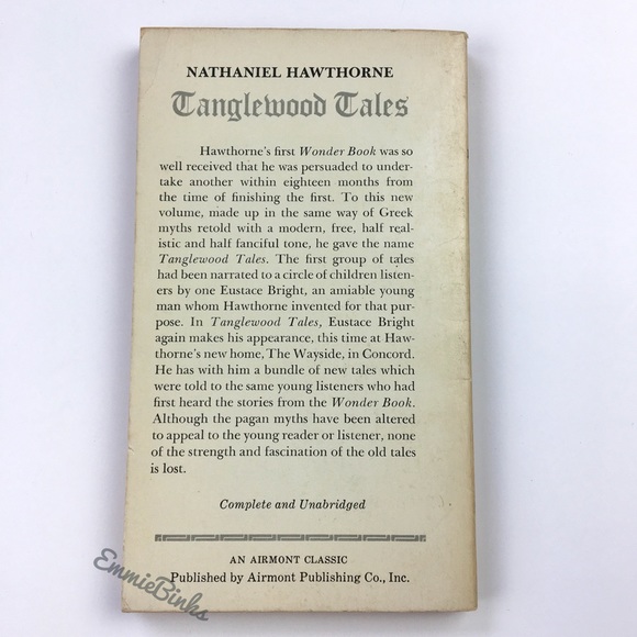 1968 Vintage Tanglewood Tales Paperback Book by Nathaniel Hawthorne /Illustrated - Picture 9 of 11